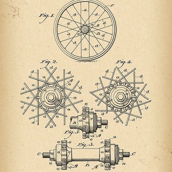 1892 Patent Velocipede wheel Bicycle archival history invention Bisiklet Tekerleği, Compass Ta...jpg