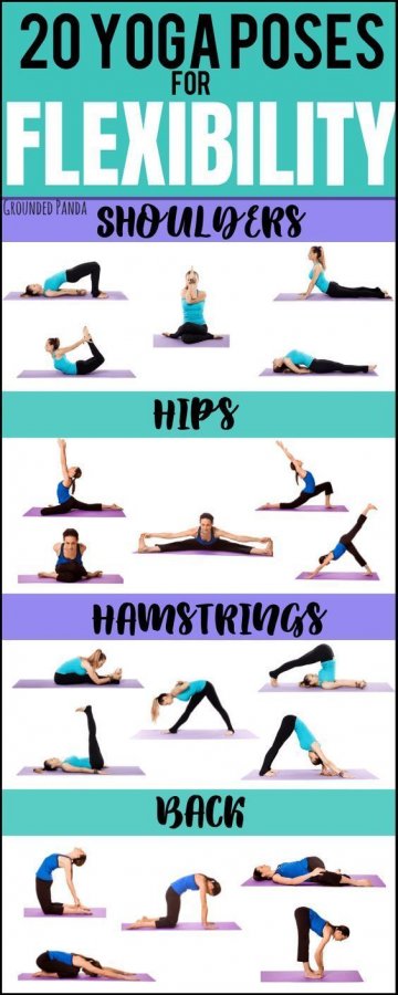 20 Beginner Yoga Poses for Flexibility (  free printable) -  Try these yoga exercises to impro...jpg