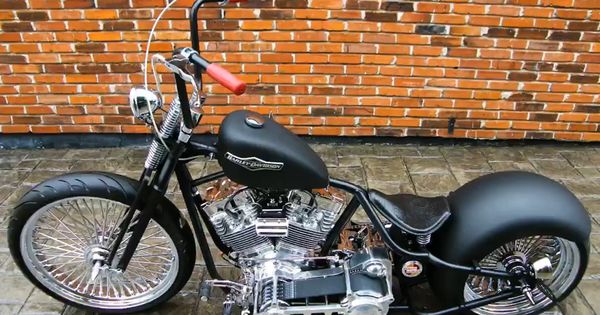 __ Custom Built Harley Davidson Bobber, Springer, Dropseat Motorcycle For Sale. She's got a a ...jpg