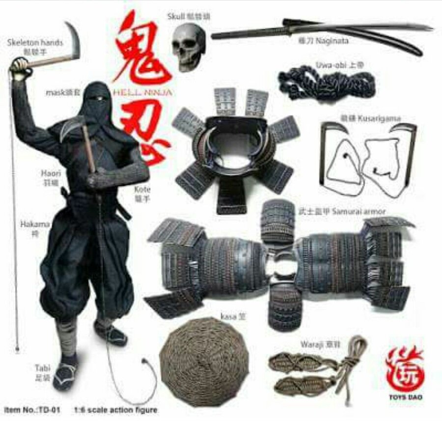 an assortment of items that include swords, skulls and other things to be used in the costume.jpg