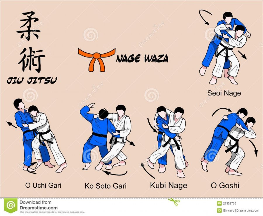 Illustration about Jiu Jitusu orange belt tecniques program. Illustration of sweep, jutsu, soi...jpg
