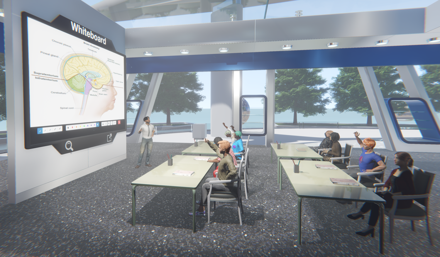 3D Virtual Classroom — Breakroom Metaverse