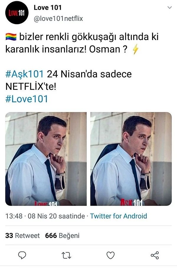 Aşk 101 Netflix Eşcinsel Karakter