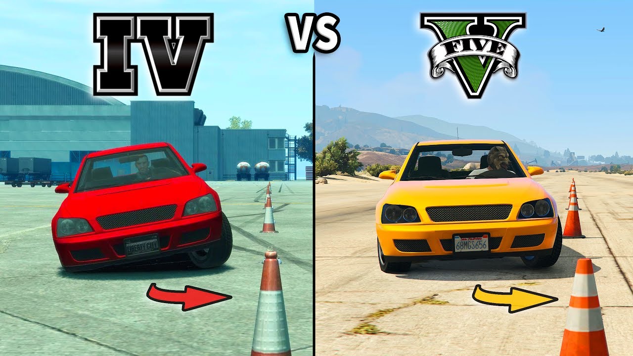 GTA V vs GTA IV - Car Gameplay Comparison - YouTube