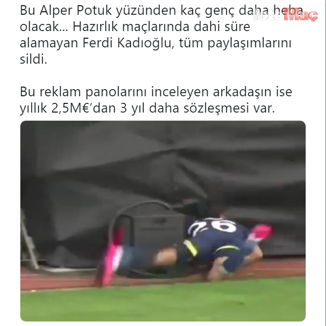 Fenerbahçe'de Ferdi Kadıoğlu isyanı! Alper Potuk...