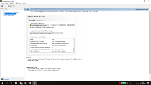 Nvidia Denetim Masası 3D ayarları.png