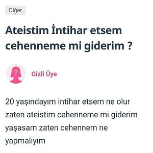 Yaşasam zaten cehennem.