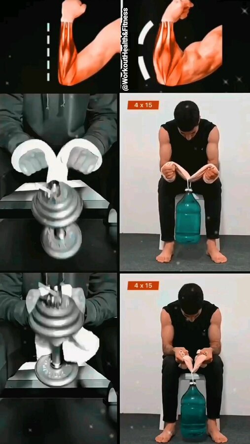 0 05 Bigger forearms workout. These exercises can be performed at gym or home. #forearmworkout.jpg