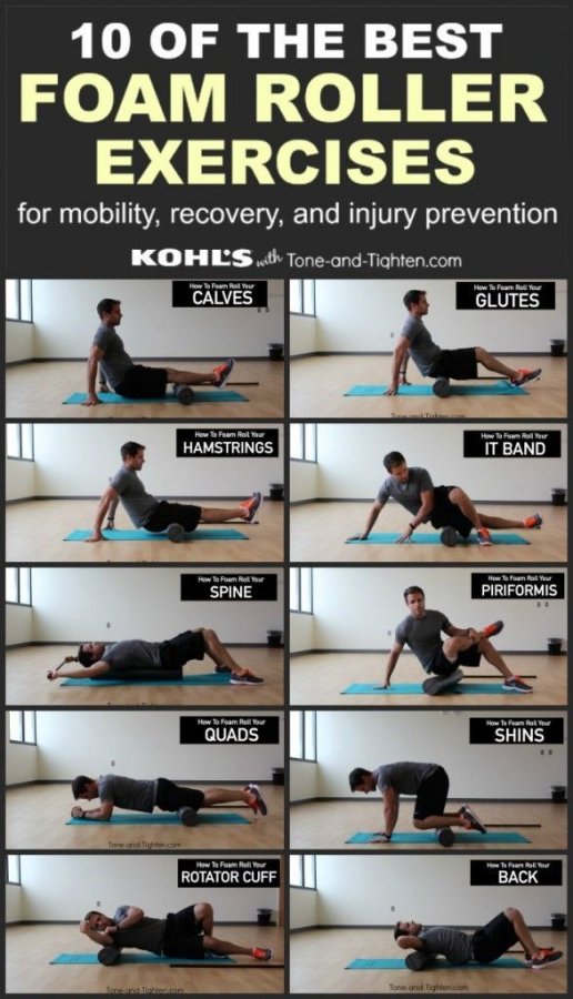 10 of the best exercises you can do with a foam roller. From the physical therapist at Tone-an...jpg