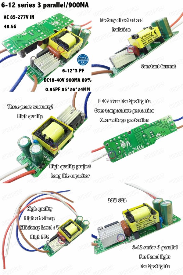 11.27US $ 2% OFF 3 Pieces Isolation 36w Ac85-277v Led Driver 6-12x3 900ma Dc18-40v Led Power S...jpg