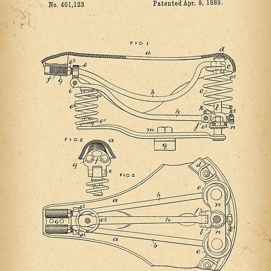 1889 Patent Bicycle saddle  #19ThCentury #vintagebicycle #retrobicycle #brookssaddle #bicycleh...jpg