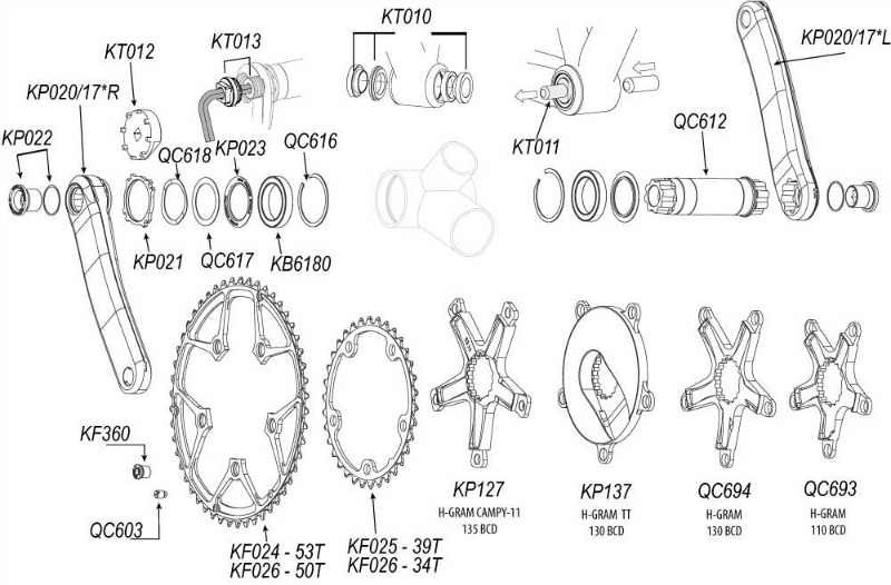 2011 Cannondale road crank and bottom bracket exploded diagram.jpg