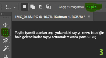photoshop resim kenar yumusatma