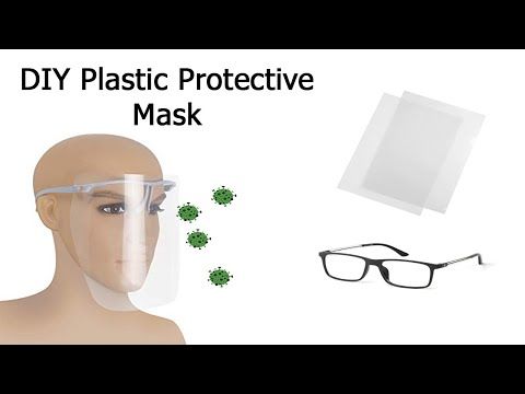 (88) DIY Protective Mask Full Face Shields using Plastic Book Cover - YouTube Yüz Maskeleri, T...jpg