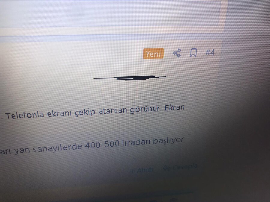 laptop ekraninda siyah leke veya cizik