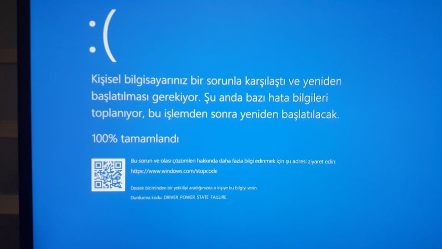 Driver Power State Failure Mavi Ekran Hatasi Shiftdelete Net Forum Turkiye Nin En Iyi Teknoloji Forumu