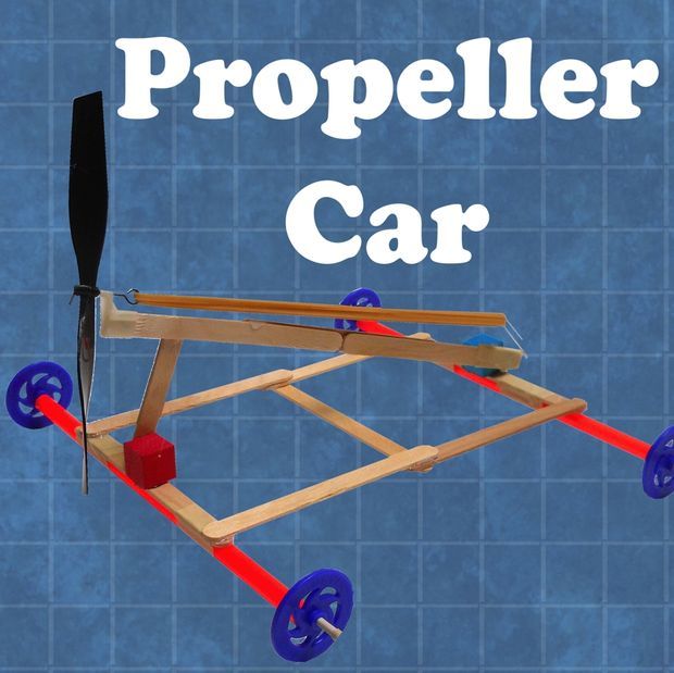 #DIY Propeller-Powered Car tutorial for kids. This looks like a great project to do at home! #...jpg