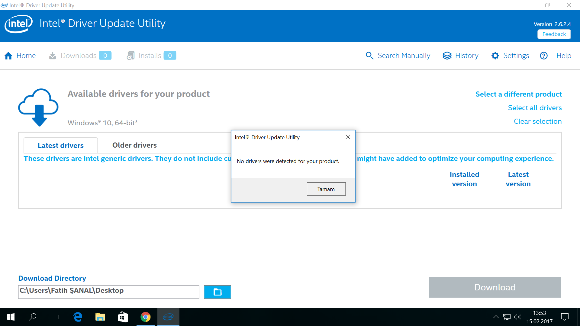 Intel R Driver Update