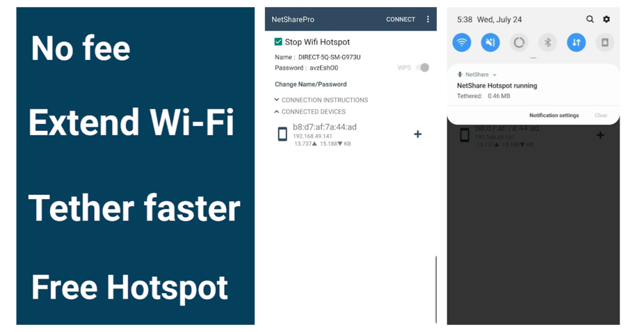 Wi-Fi çekim gücünüz kötü mü? Telefonunuzu router olarak kullanın!