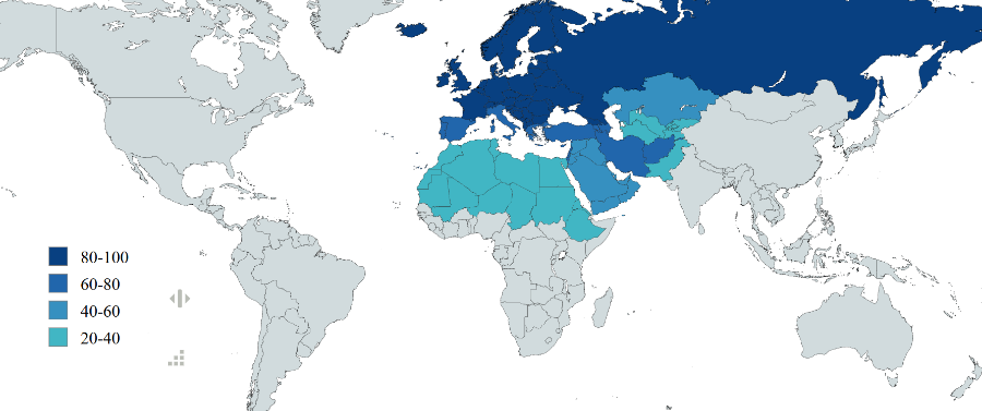 Thread 'Ülkelere göre Batı Avrasya genetik mirasının küresel dağılımı'