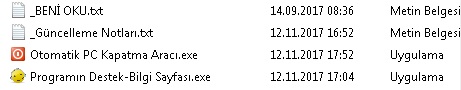 otomatik pc kapatma aracı - klasör içeriği.jpg