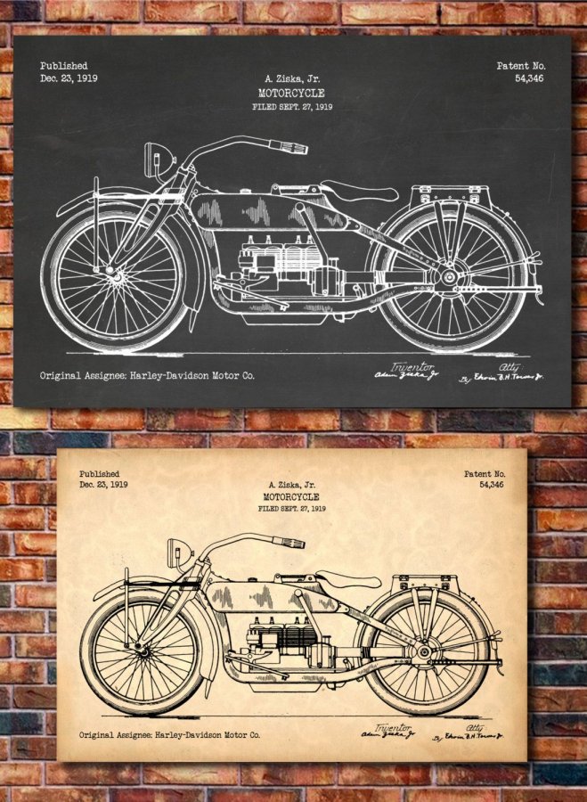 Perfect for the motorcycle enthusiast! Our prints showcase the great innovations of humanity, ...jpg
