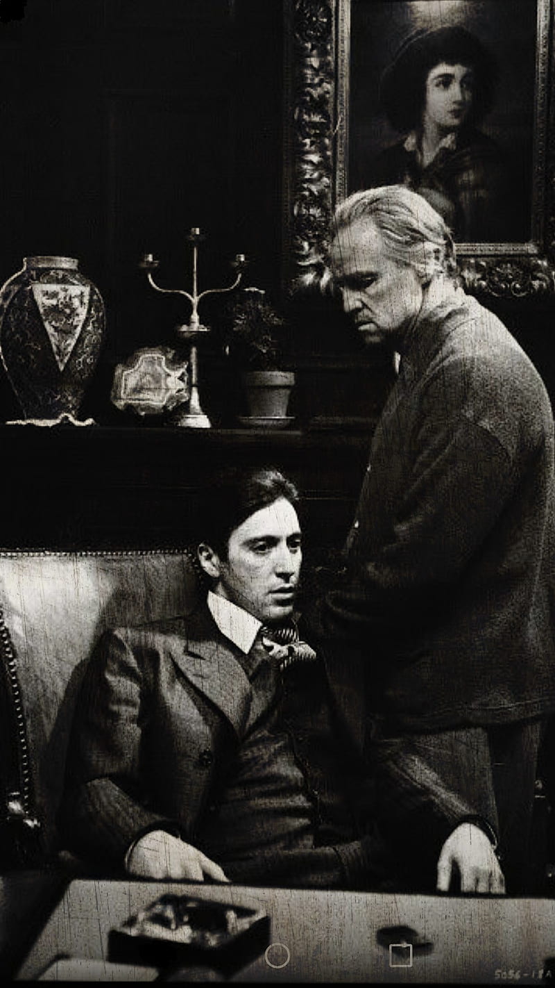 Vito Corleone and Michael Corleone Wallpaper.