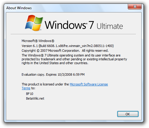 Windows 7 build 6608 - BetaWiki