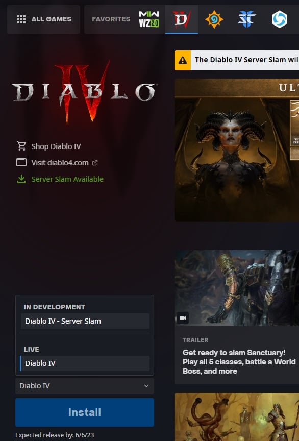 r/Diablo4TR - Diablo 4 - Server Slam Beta Ön İndirme Başladı