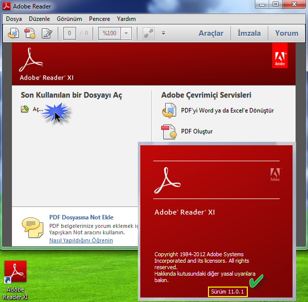 Adobe reader 1