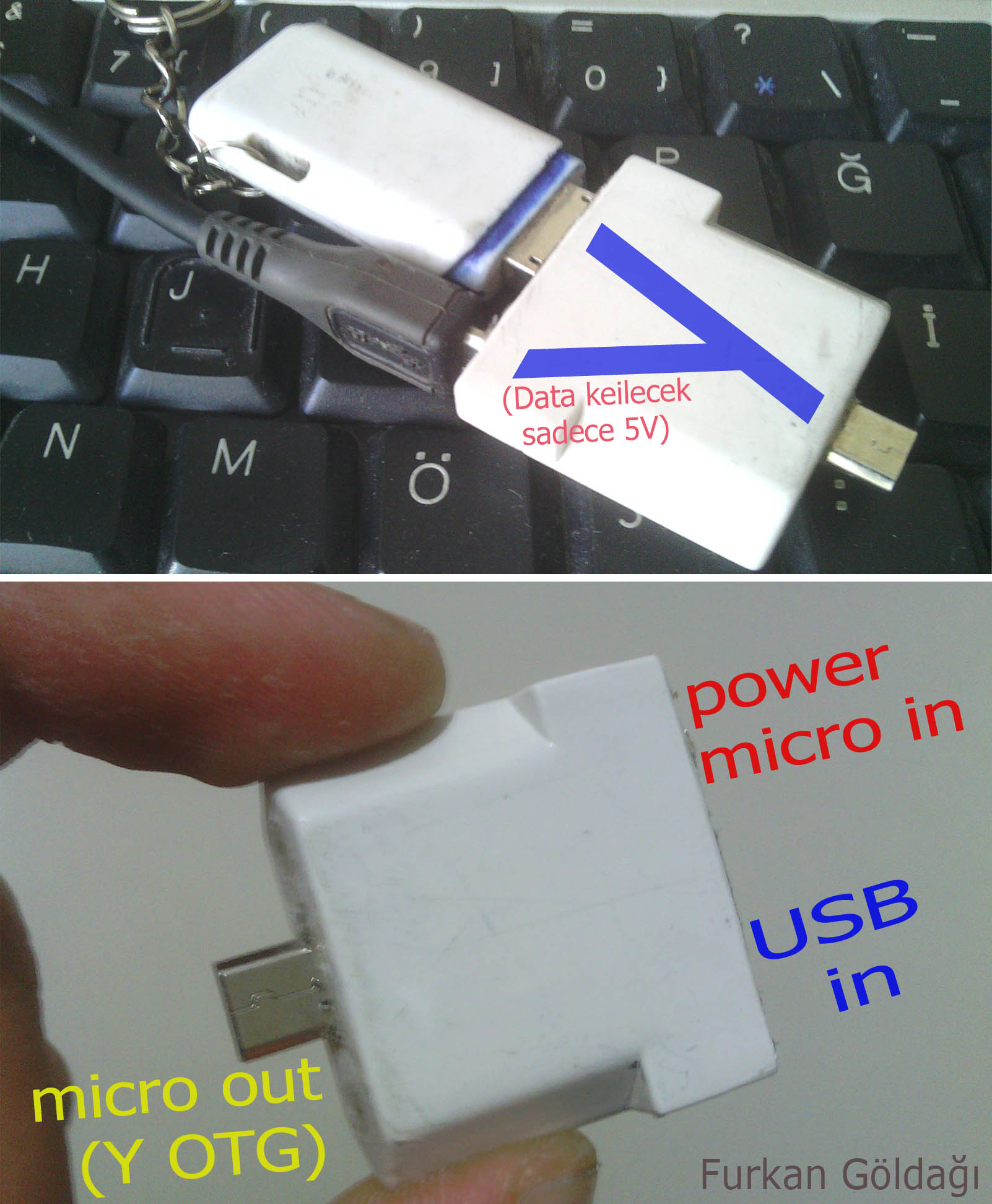 Nasil Telefona Cevre Birimleri Baglamak Icin Bir Usb Otg Adaptor Yapmak