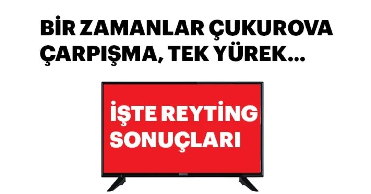 Reyting sonuçları açıklandı! 11 Nisan 2019 Perşembe Bir Zamanlar Çukurova, Tek Yürek ve Çarpışma reyting sonuçları