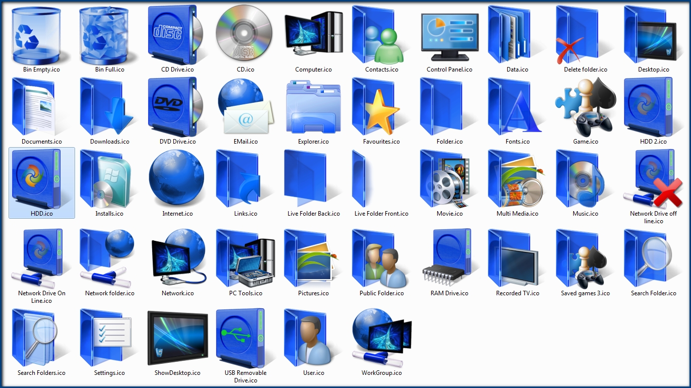 download default windows 10 icons .png pack