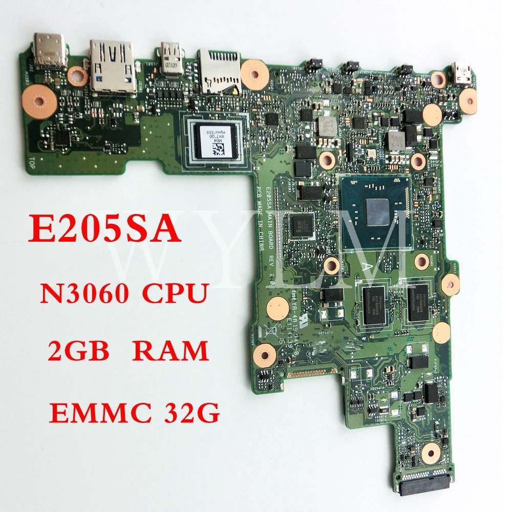 E205SA-N3060-CPU-2GB-RAM-32GB-EMMC-32GB-anakart-ASUS-E205S-E205SA-laptop-anakart-Test-al.jpg