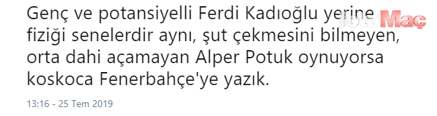 Fenerbahçe'de Ferdi Kadıoğlu isyanı! Alper Potuk...