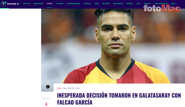 Galatasaray'a Radamel Falcao tepkisi: Son dakika oyuna almak saygısızlıktır!