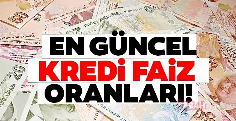 Kredi faiz oranları düştü! Halk Bankası, Akbank, Ziraat Bankası, Vakıfbank -  taşıt - ihtiyaç - konut kredisi faiz oranları ne kadar oldu?