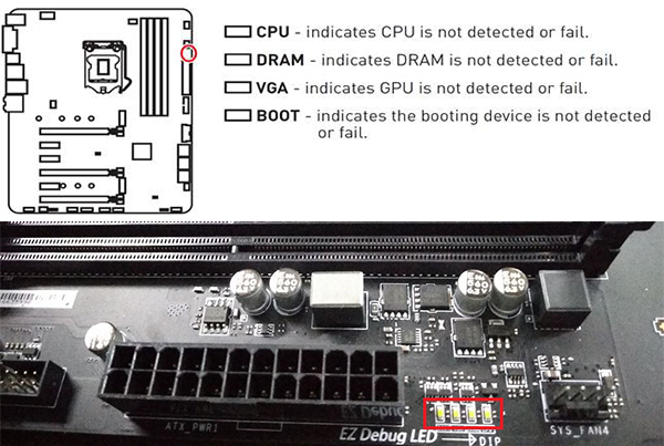 boot no display