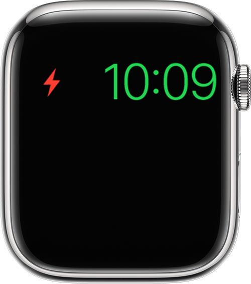 Güç Koruma modunu gösteren Apple Watch