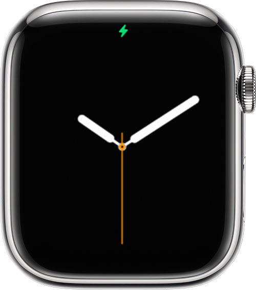 Şarj simgesini gösteren Apple Watch