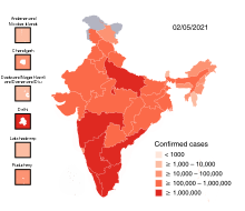 Hindistan'da COVID-19 pandemisi - Vikipedi