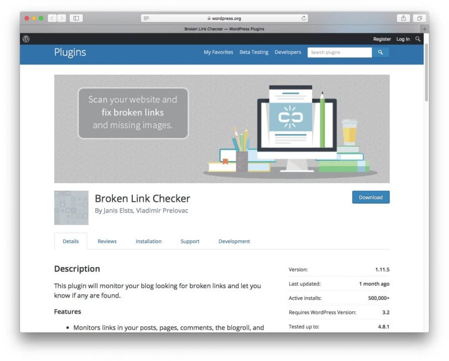 Broken Link Checker Eklentisi Broken Link Checker Eklentisi