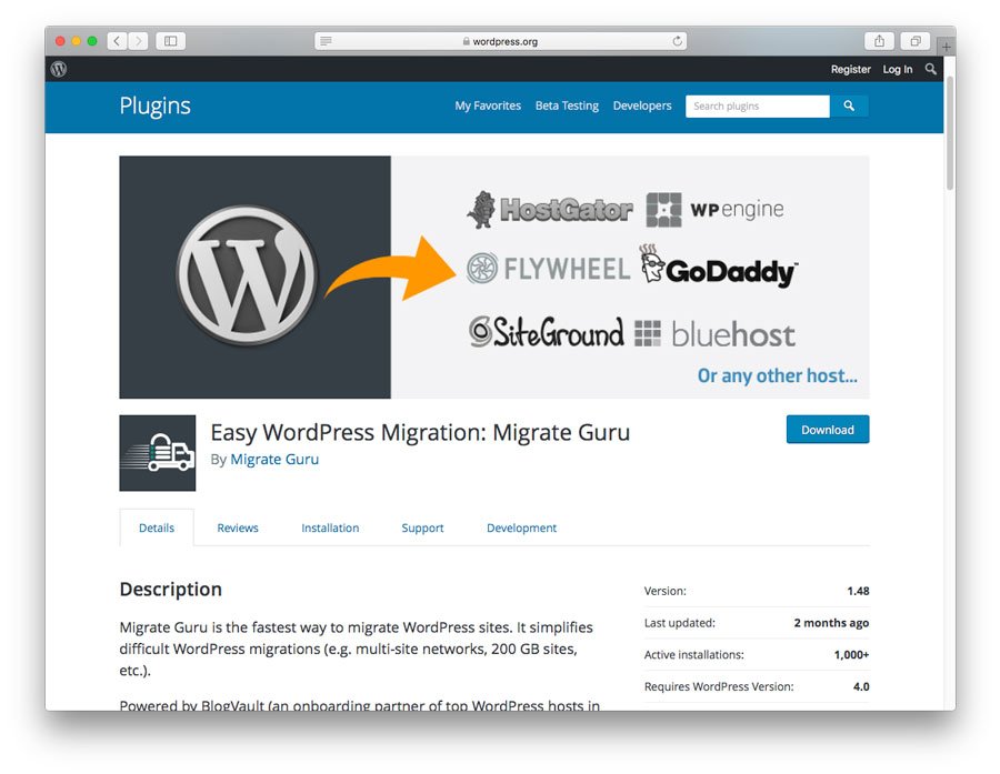 Migrate Guru Eklentisi Migrate Guru Eklentisi